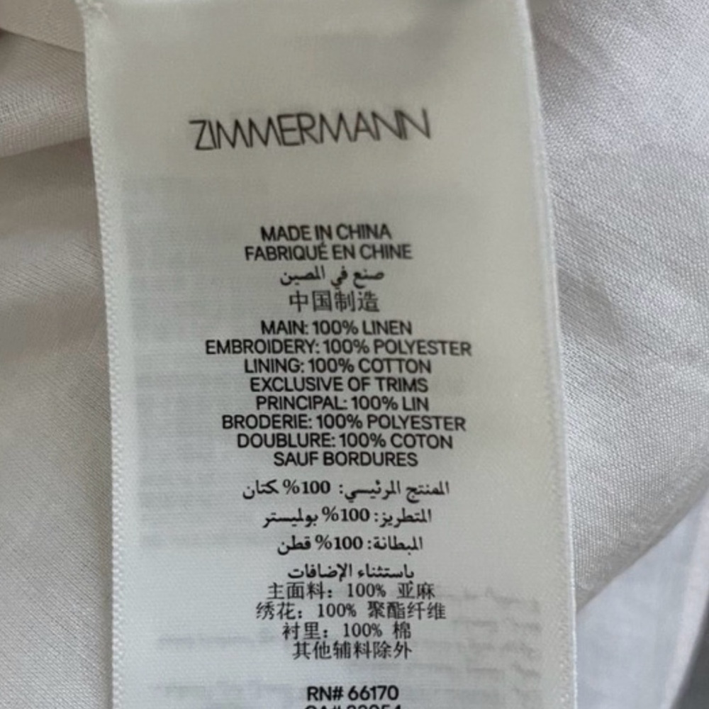 Zimmermann Acacia Scallop Mini Size 0 - Picture 3 of 10